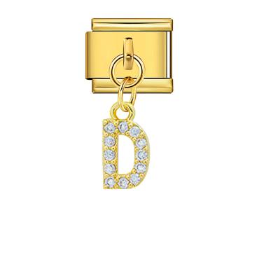 D Gold Charm