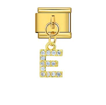E Gold Charm