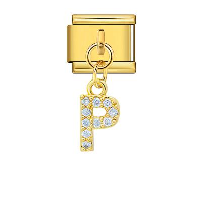 P Gold Charm