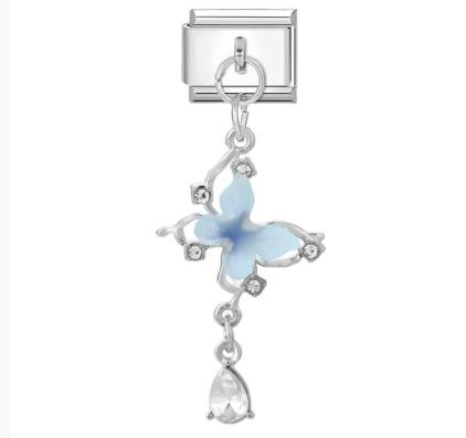 Blue Butterfly Charm