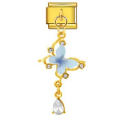 Blue Butterfly Charm