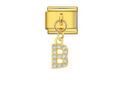 B Gold Charm