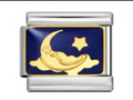 Moon Crest with Star Charm