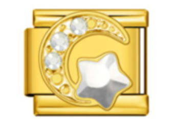 Moon Star Diamond Charm