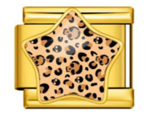 Jaguar Print Star Charm