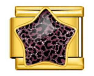 Dark Leopard Print Charm