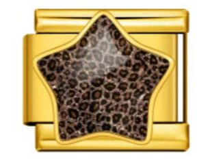 Dark Animal Print Charm