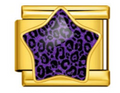 Purple Animal Print Charm