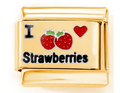 I Love Strawberries Charm