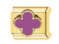 Purple Clover Charm