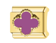 Purple Clover Charm